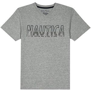Nautica Boys' Short Sleeve Graphic V-Neck T-Shirt